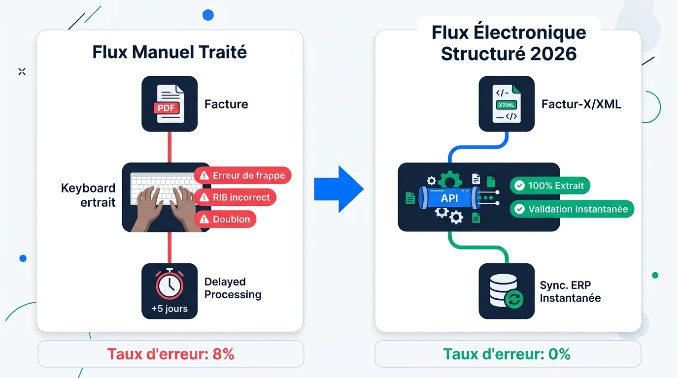 Diagram showing the financial and administrative impact of data entry errors