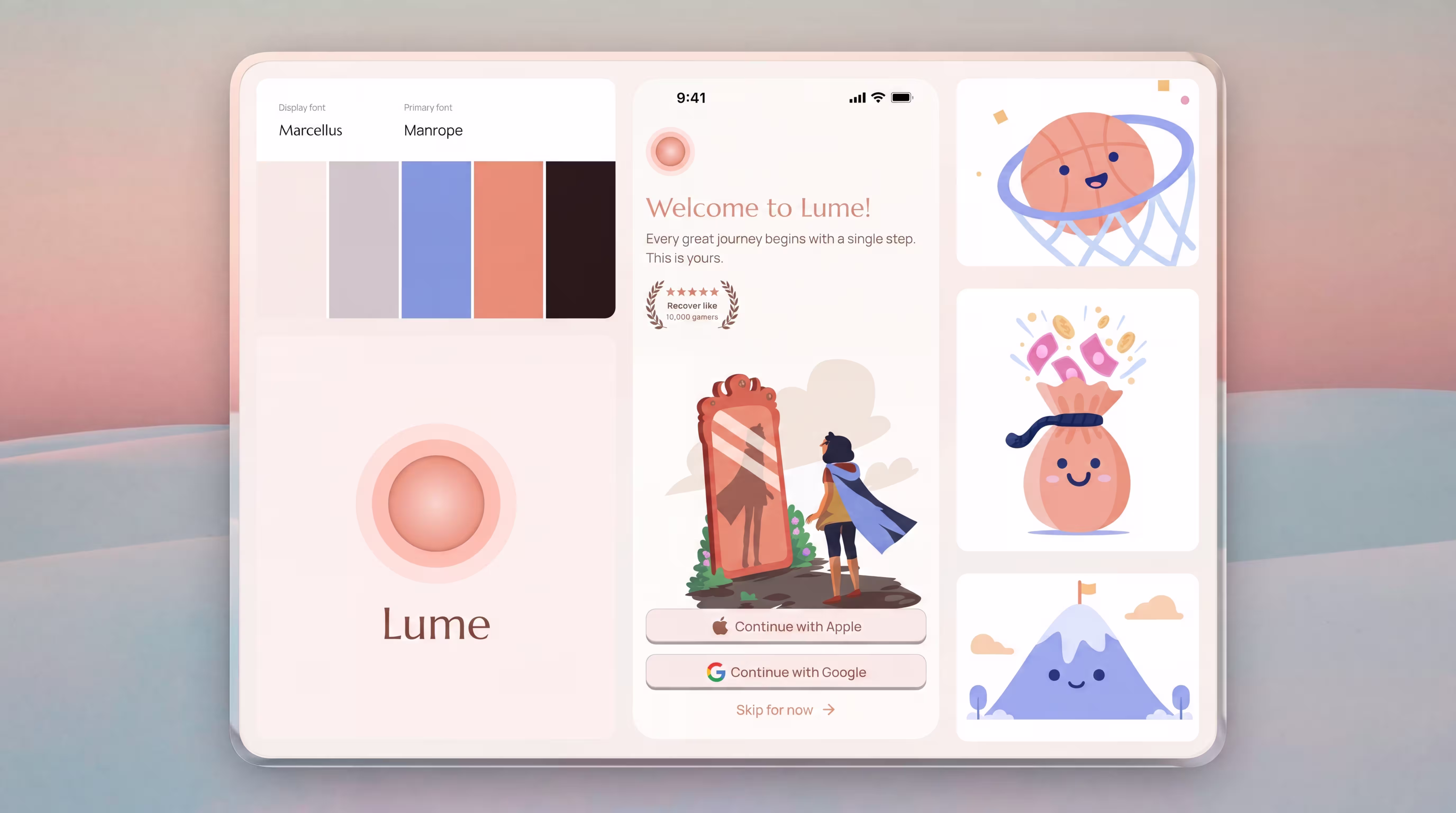 Lume branding and identity